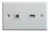 Wallplate to suit USB Receiver Kit